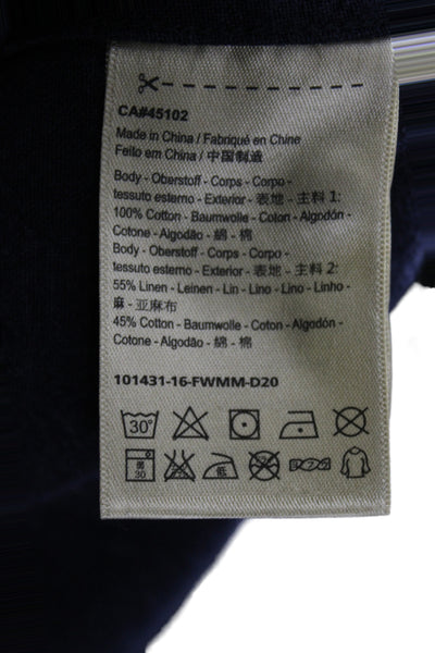 Scotch & Soda Mens Color Block Long Sleeve Button-Down Shirt Blue Size M