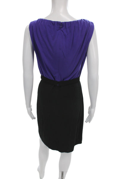 Mark & James by Badgley Mischka Womens Blouson Purple Cocktail Dress Size 2