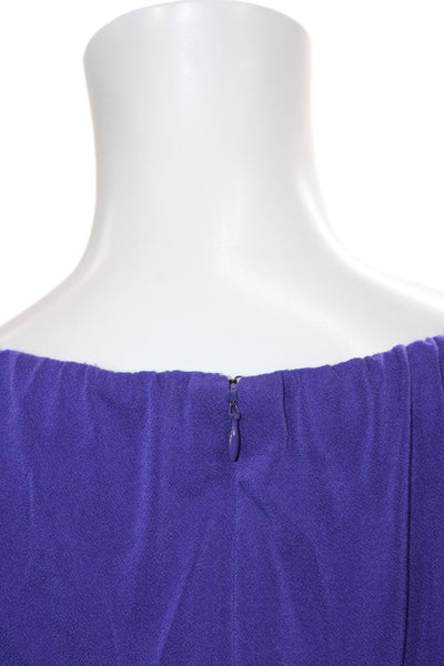 Mark & James by Badgley Mischka Womens Blouson Purple Cocktail Dress Size 2