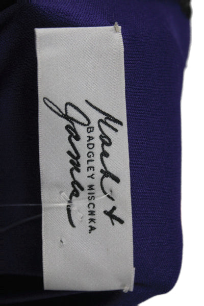 Mark & James by Badgley Mischka Womens Blouson Purple Cocktail Dress Size 2