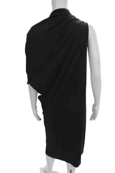 Mark & James by Badgley Mischka Womens Shift Dress Black Cowl Neck Size M