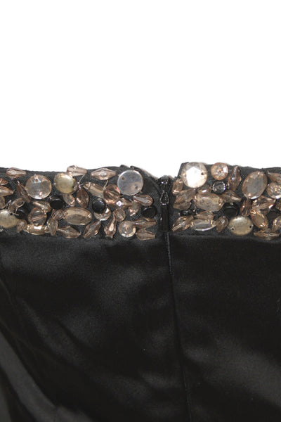 Mark & James by Badgley Mischka Women Sheath Dress Black Strapless Mini Size 0