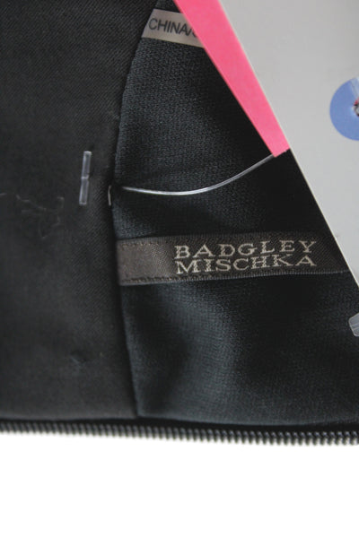 Badgley Mischka Womens Fit & Flare Black Dress Size 4