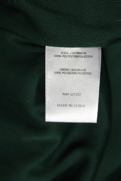 Jewel Badgley Mischka Womens Sheath Dress Green Sleeveless Beaded Size 2