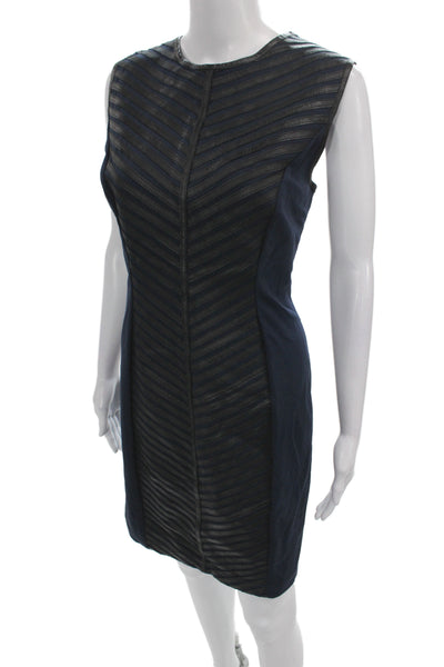 Mark & James by Badgley Mischka Women Sheath Dress Blue Sleeveless Size XL