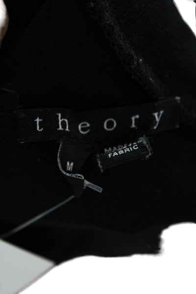 Theory Women Basic Black Turtleneck Sleeveless Tank Size M