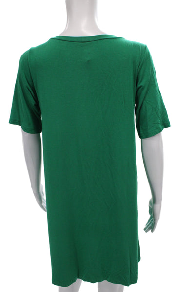 Rachel Pally Women Shift Dress Green Short Sleeve Size S
