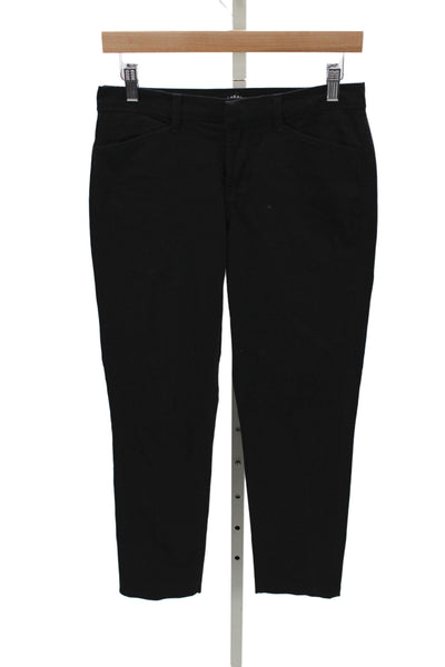 J Brand Womens Black Ankle Jeans Mid Rise Button Size 27