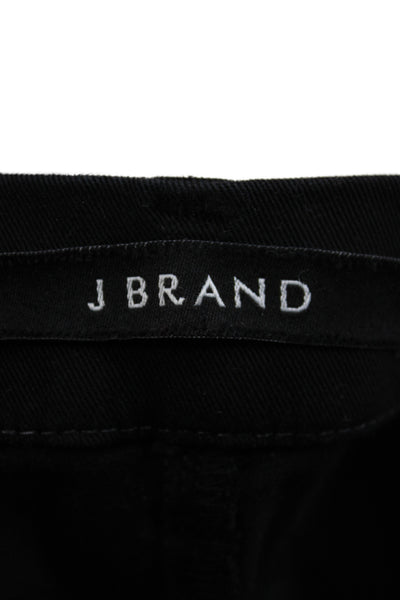 J Brand Womens Black Ankle Jeans Mid Rise Button Size 27