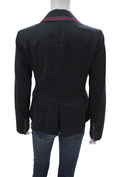 Libertine Women Black Wool Basic Jacket Button Long Sleeve Size M