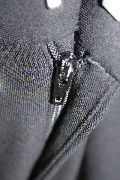 Banana Republic Mens Dress Pants Black 100% Wool Zip Classic Size 36