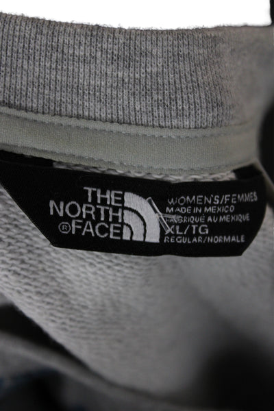 The North Face Womens Blue Floral Pullover Size XL