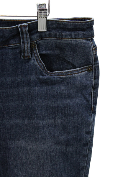 KUT from the Kloth Womens Ankle Jeans Mid Rise Blue Cotton Size 16