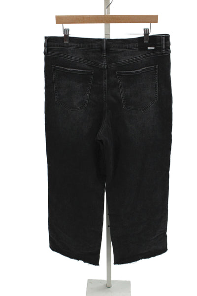 Daze Women Cropped Black Jeans Size 33