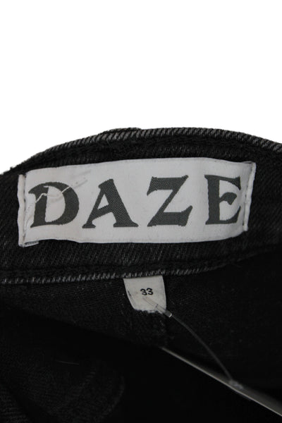 Daze Women Cropped Black Jeans Size 33