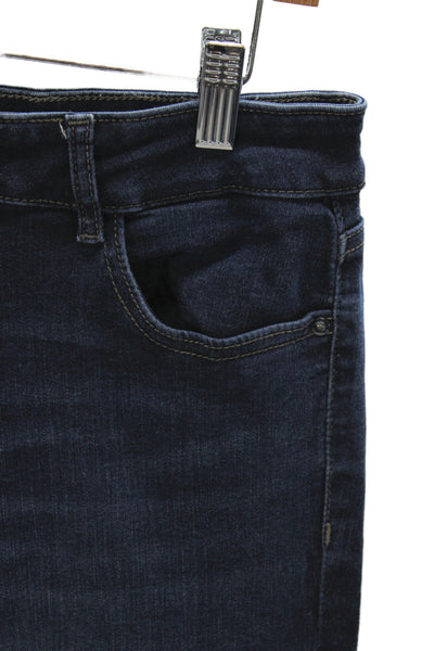 DL1961 Women Skinny Blue Jeans Mid Rise Cotton Button Size 31