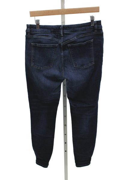 DL1961 Women Skinny Blue Jeans Mid Rise Cotton Button Size 31
