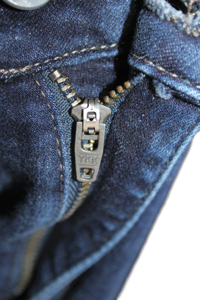 DL1961 Women Skinny Blue Jeans Mid Rise Cotton Button Size 31