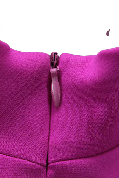 Petrovitch & Robinson Women Sheath Dress Pink High Neck Short Sleeve Size 36