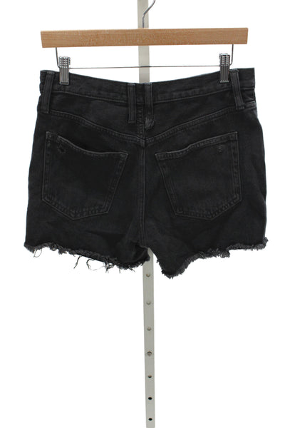 We The Free Womens Cut-Off Cotton Shorts Black Size 27