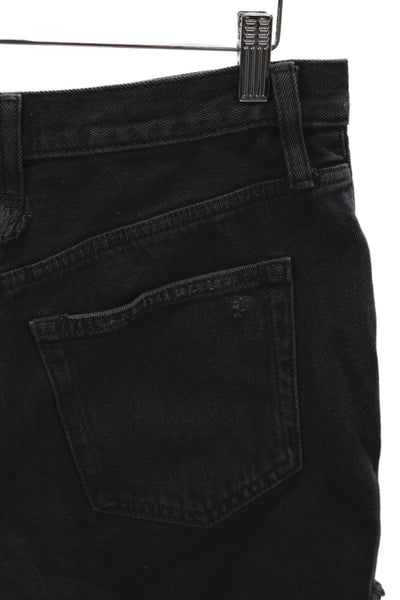 We The Free Womens Cut-Off Cotton Shorts Black Size 27