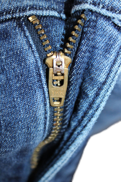 Frame Womens Ankle Jeans Blue Mid-Rise Cotton Size 25