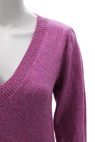 Veronica Beard Womens Multicolor V-Neck Merino Wool Pullover Sweater Size XS