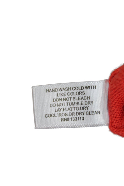 Lisa Todd Women Pullover Cotton Crew Neck Long Sleeve Red Size XS