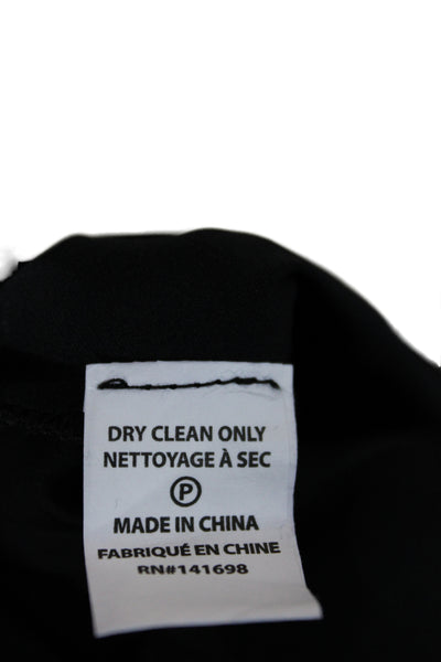 Ramy Brook Women Basic One Shoulder Long Sleeve Blouse Black Size XS