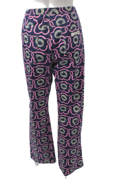 Kathlin Argiro Atelier Women Dress Pants Blue Geometric Size 10
