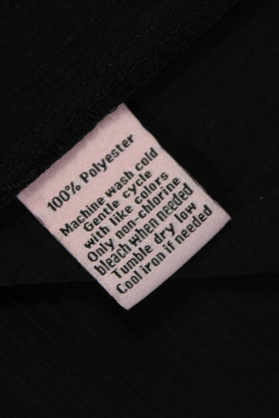Juicy Couture Womens Tunic Black 3/4 Sleeve Round Neck Polyester Size 2XL