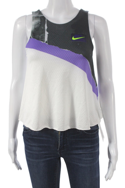 Nike Womens Jersey Tank Black Sleeveless Scoop Neck Size XS
