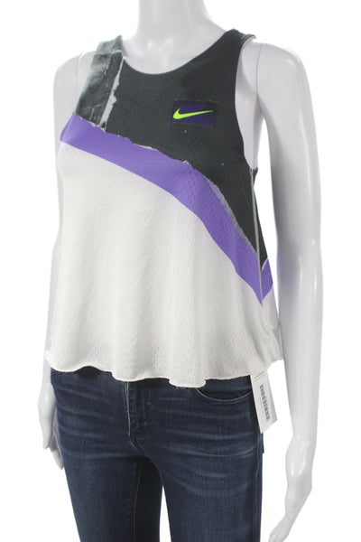 Nike Womens Jersey Tank Black Sleeveless Scoop Neck Size XS