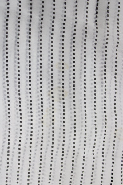 Designer Womens Lightweight Silk Square Striped Scarf White Black 62"x28"