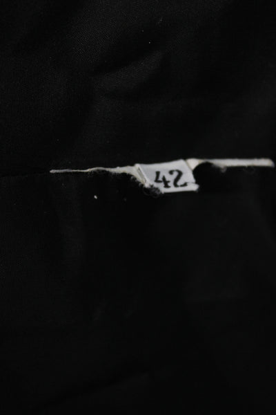 Jil Sander Women Basic Jacket Black Cotton Button Long Sleeve Size 42