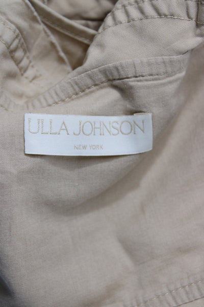 Ulla Johnson Womens Beige Cotton Sleeveless Camisole Square Neck Boho Size 6