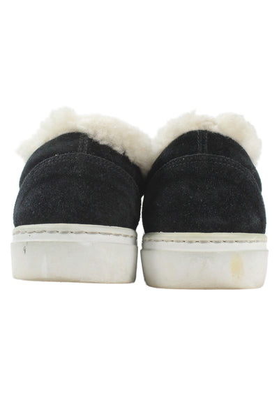 M Gemi Womens Suede Slide On Walking Sneakers Black Size 35.5 5.5