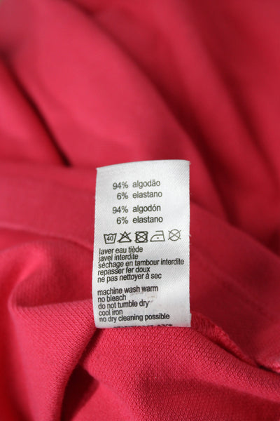 Lacoste Womens Basic Polo Collared Short Sleeve Pink Cotton Size 42