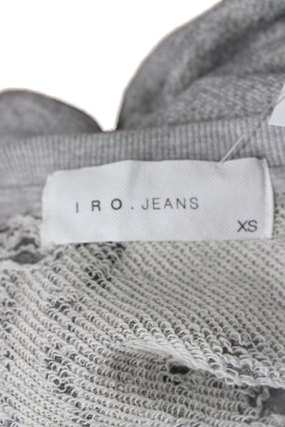 IRO Jeans Women Pullover Sweater Gray Round Neck Long Sleeve Size XS
