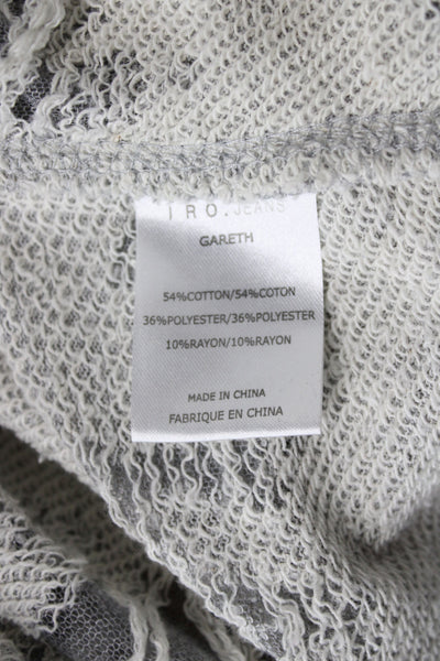 IRO Jeans Women Pullover Sweater Gray Round Neck Long Sleeve Size XS