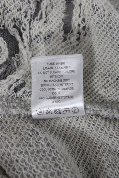 IRO Jeans Women Pullover Sweater Gray Round Neck Long Sleeve Size XS