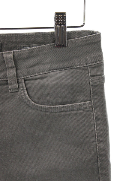 Closed Womens Cropped Gray Cotton Jeans Mid Rise Size 24