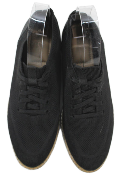 Me Too Women's Round Toe Lace-Up Rubber Sole Oxford Shoes Black Size 6