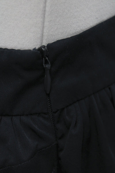 Zara Woman Womens Black A-Line Midi Skirt Size S