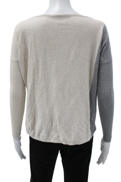 Lilla P Women Pullover Sweater Beige Boat Neck Long Sleeve Size XS