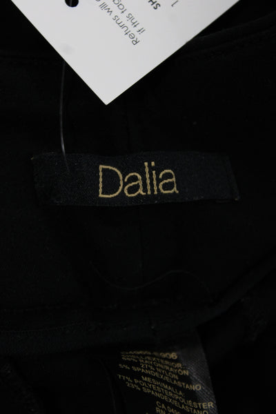 Dalia Womens Dress Pants Black Pull On Rayon Blend Size S