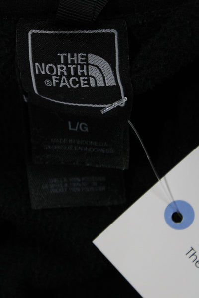 The North Face Womens Basic Jacket Black Zip Long Sleeve Polyester Size L