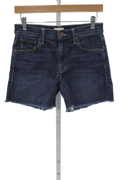 Mother Womens Cut-Off Blue Cotton Shorts Size 26
