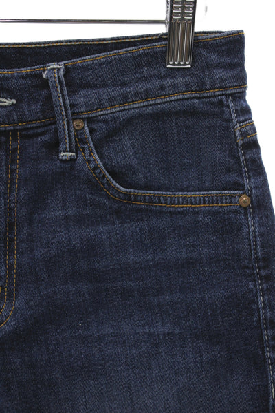 Mother Womens Cut-Off Blue Cotton Shorts Size 26