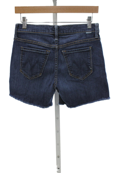 Mother Womens Cut-Off Blue Cotton Shorts Size 26